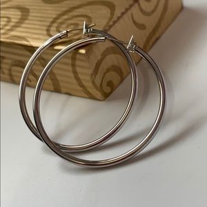 Silver Hoop Earrings